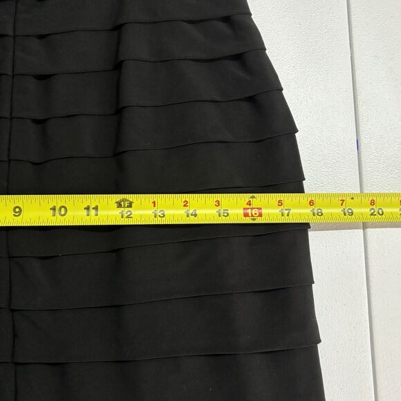 Anne Klein Elegant Pleated‎ Cocktail Dress Sz 4 Capsule Whimsigoth Wedding Guest - Picture 11 of 11